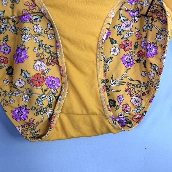 Time and Tru Floral Push Up Bikini Top Size L High Waist Swimsuit Bottoms Size S - Picture 11 of 12